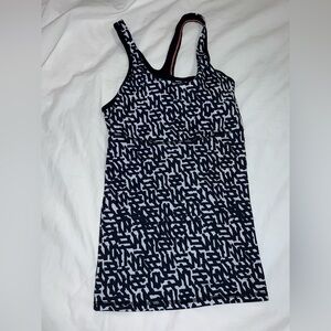 Black and White Lulu Tank Top